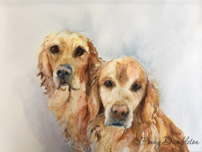 Watercolours by Penny - Pet Portrait 3